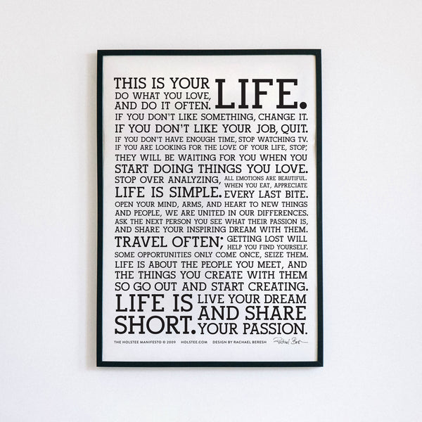 Holstee Manifesto (18x24) | Holstee