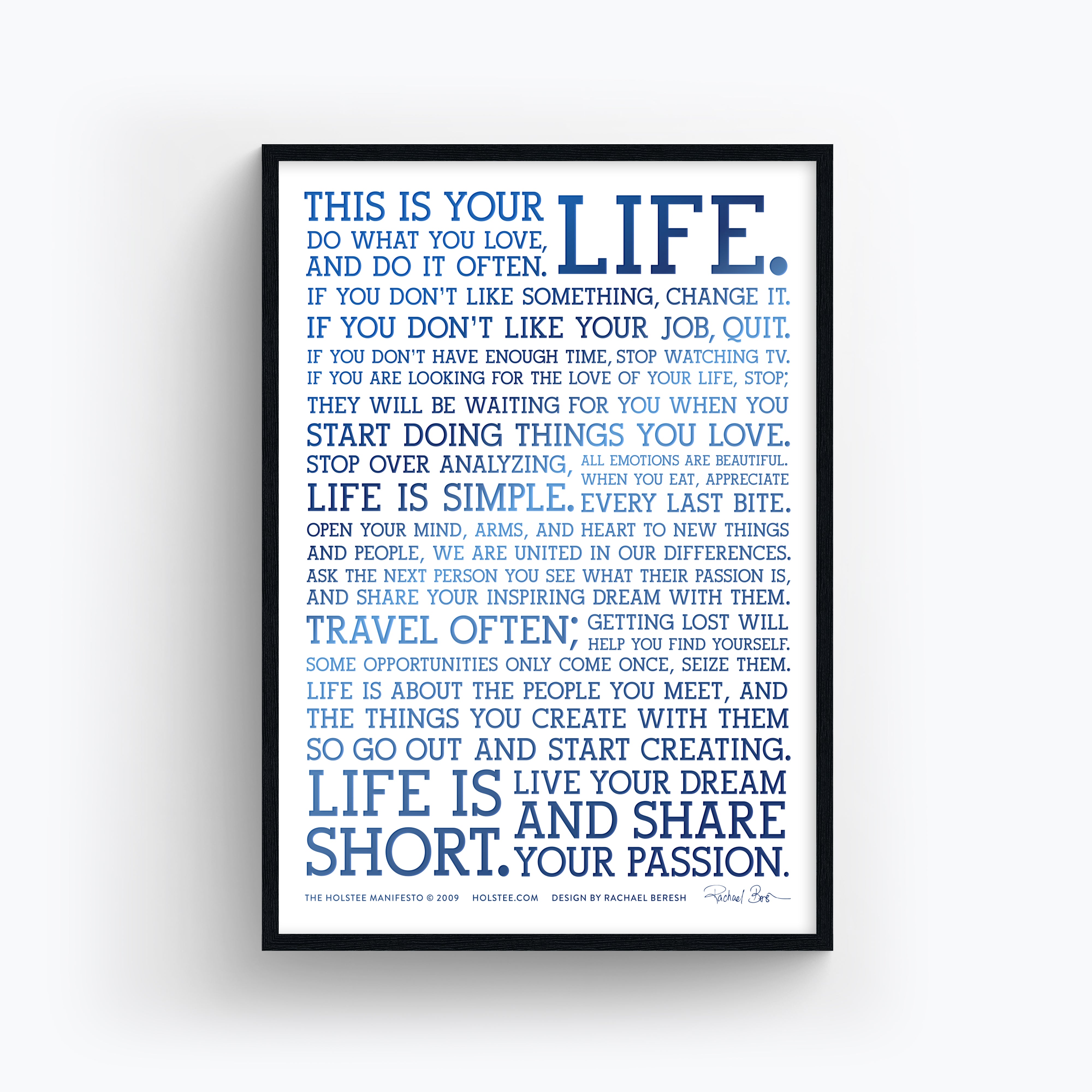 Holstee Manifesto x Veterans Yoga Project Poster