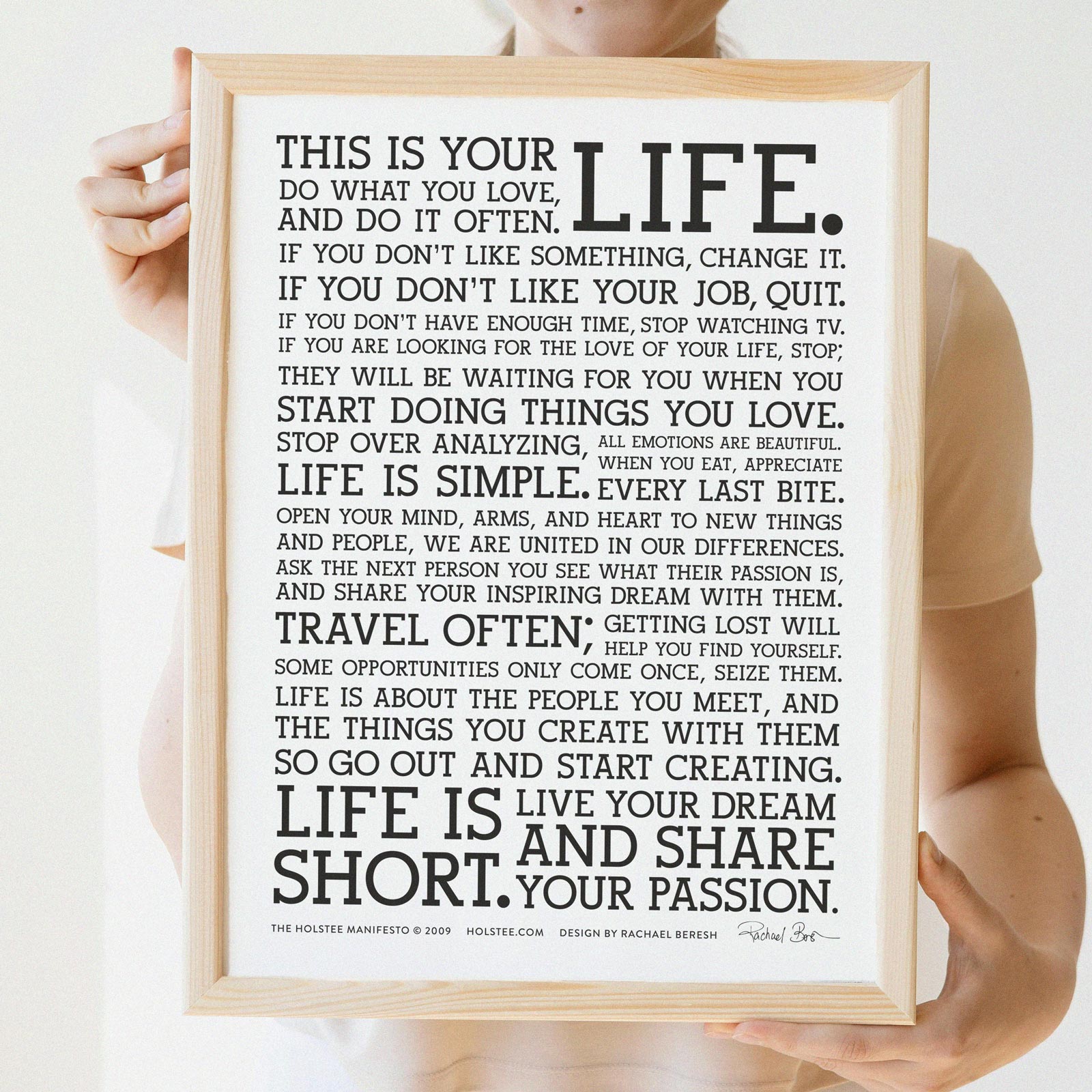 Holstee Manifesto Poster (12x16)