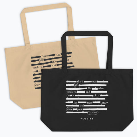 Holstee Manifesto Blackout Poetry Tote